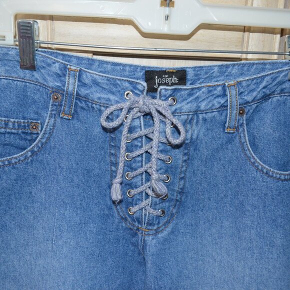 For Joseph Five Pocket Blue Jeans, Lace-Up Closure, Size 31 – New - Picture 3 of 11